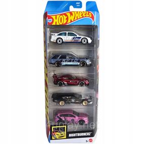 Hot Wheels Nightburnerz Подарочный набор из 5-ти машинок Хот Вилс Уличные гонщики