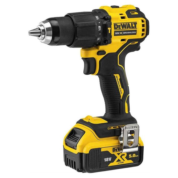 Дрель-шуруповерт аккумуляторная бесщёточная ударная 65 Нм DeWALT DCD709P2T | Зображення 2