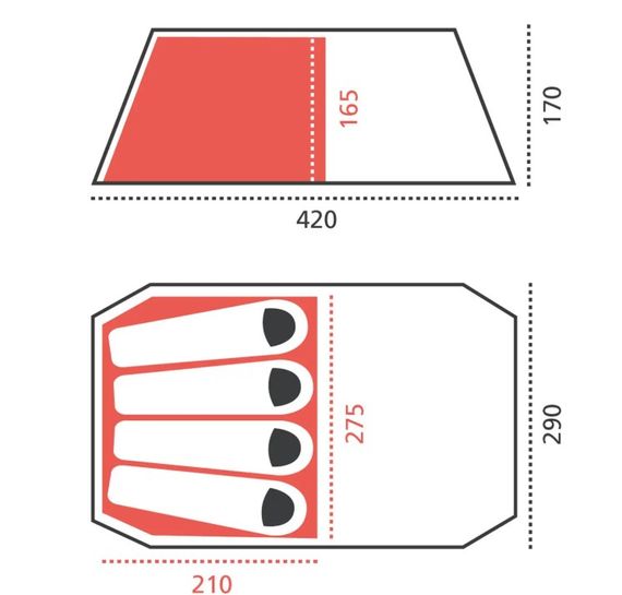 Намет Grand Canyon Robson 4 Capulet Olive (330012) | Зображення 8