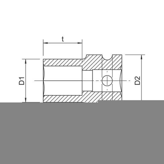 Головка торцева ударна, коротка, 3/4IN, WS22 | Зображення 1