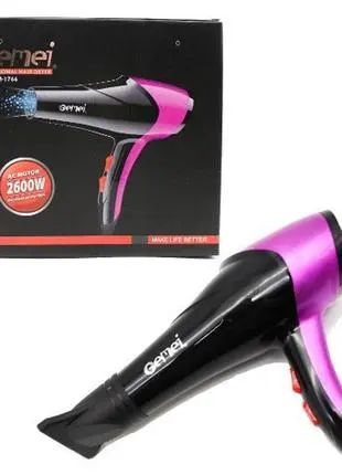 Фен для волос Gemei GM-1766 2600 Вт Подача холодного воздуха Концентратор узкий