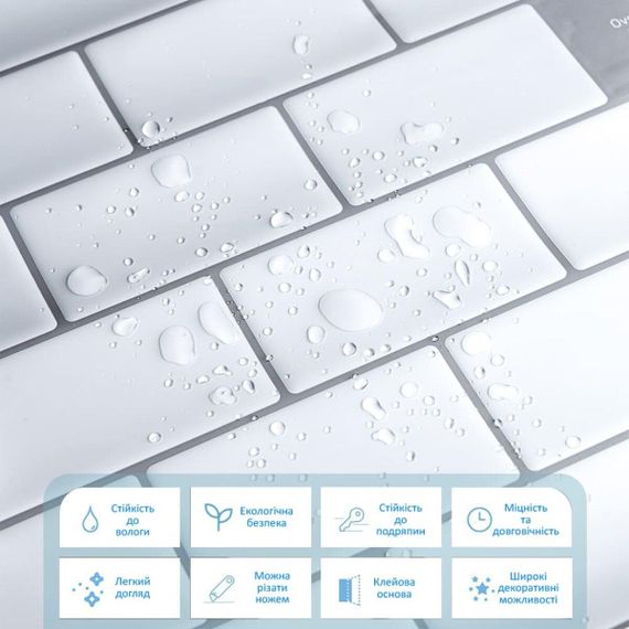 Самоклеюча поліуретанова плитка біла цегла 305х305х1мм (D) SW-00001193 | Зображення 5