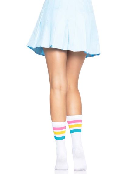 Шкарпетки жіночі в смужку Leg Avenue Pride crew socks Pansexual, 37–43 розмір | Зображення 5