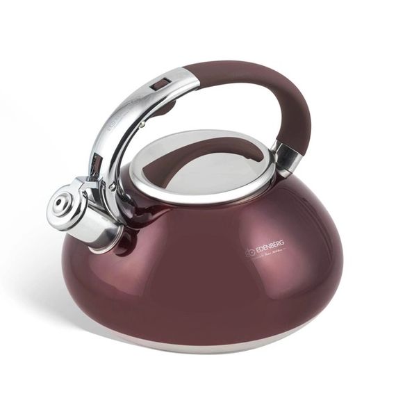 Чайник зі свистком Edenberg EB-2452-Burgundy 3 л бордовий | Зображення 1