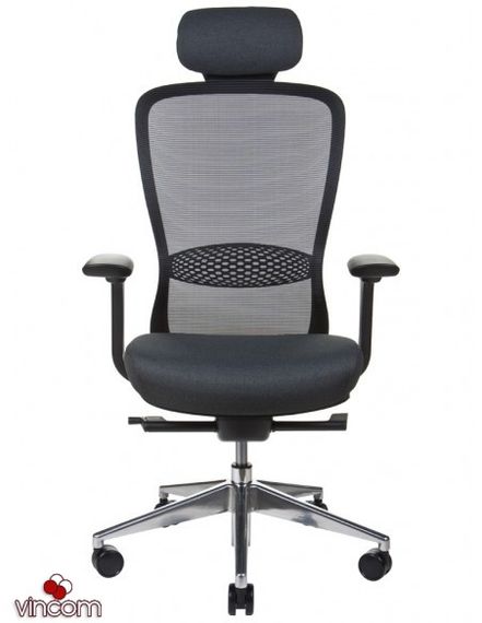 КРЕСЛО KRESLALUX IN-POINT ALU BASE (BLACK  M60999) ЭРГОНОМИЧНОЕ | Зображення 1