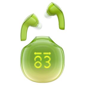 Беспроводные наушники ACEFAST T9 Crystal (Air) color bluetooth earbuds Avocado Green