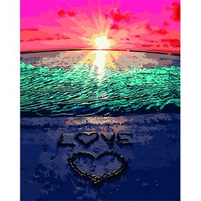 Картина по номерам ZiBi Любовь к морю 40*50 см ART Line (ZB.64178) - Топ Продаж!