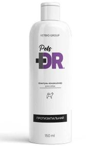 Ветбіо Vetbio Dr.Pets протизапальний шампунь-кондиціонер для собак, 150 мл