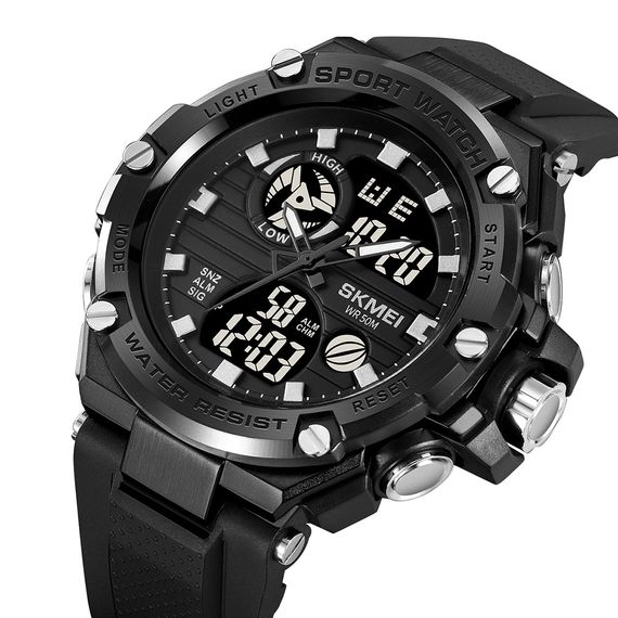 Чоловічий годинник Skmei 2119BK Black | Зображення 1