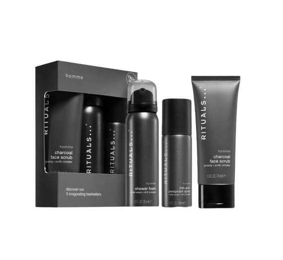 Подарунковий набір RITUALS... homme trial set 3 invigorating bestsellers (shower gel, anti-perspirant, scrub)