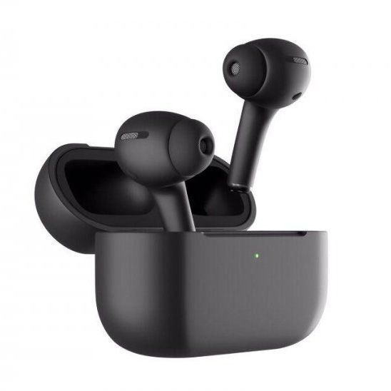 Бездротові bluetooth навушники Apl AirPods Pro з кейсом. Колір: чорний | Зображення 1