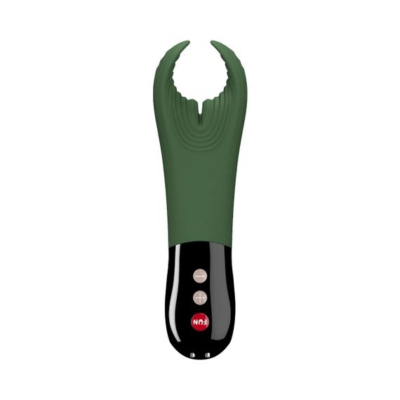 Вибратор для пениса Fun Factory MANTA moss green/black, подходит для парных игр | Зображення 2