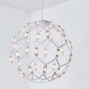 Люстра світлодіодна підвісна LED світильник для квартири на стелю лед 26279 Білий 65-250х50х50 см.