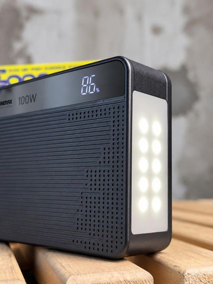 Портативная батарея Remax FP-6 60000mAh 100W мощный повербанк для ноутбука внешний аккумулятор для зарядки | Зображення 2