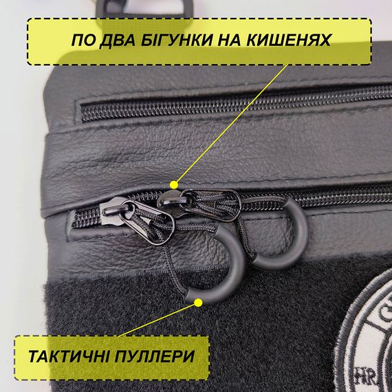 Чоловіча сумка кобура з натуральної шкіри, для скритого носіння з кобурою, чоловічий месенджер | Зображення 2