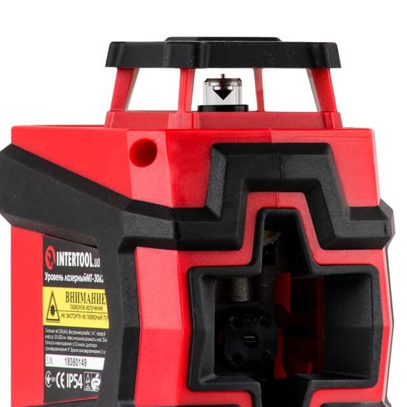 Рівень лазерний 360 град, 2 лазерні головки, зелений лазер INTERTOOL MT-3062 | Зображення 1