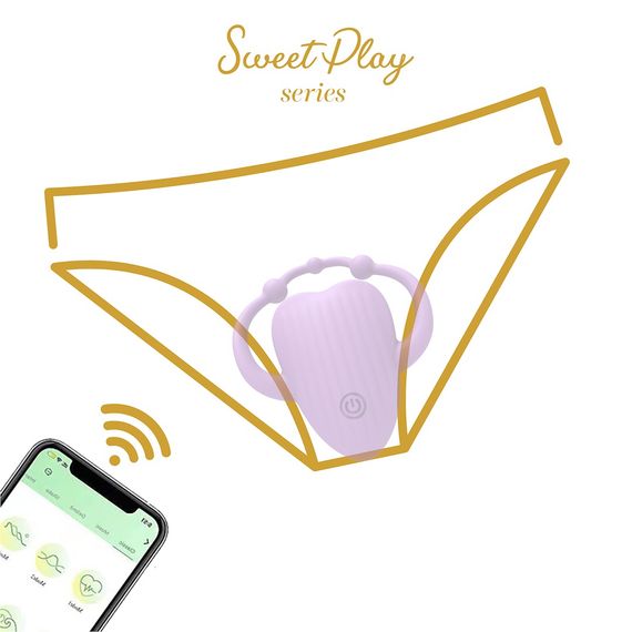 Кліторальний вібратор Sweet Play Vibrating Massager APP Controlled A5, фіолетовий | Зображення 4