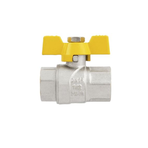 Кран кульовий Raftec YELLOW PN40 ВВ 1/2" метелик GRB1 | Зображення 2