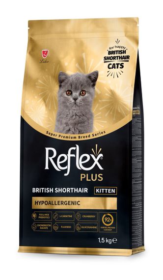 Сухий корм для кошенят породи британська короткошерста Reflex Plus British Shorthair Kitten, 1.5 кг