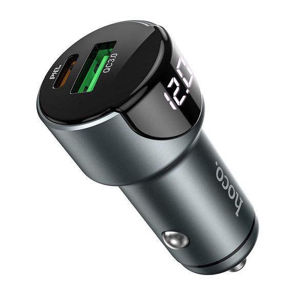 АЗУ Hoco Z42 PD 20W + QC3.0 (1USB/3A) Серый | Зображення 1