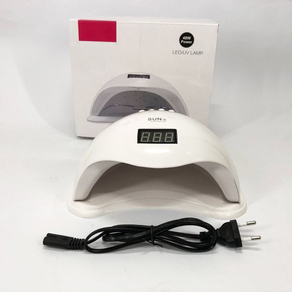 Лампа SUNUV SUN 5 PLUS 48W WHITE UV/LED для полімеризації, Професійна лампа для нігтів з таймером | Зображення 9