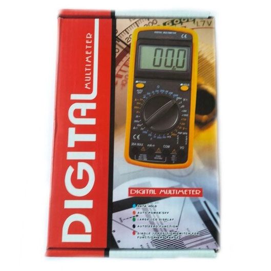 Цифровой мультиметр Digital Multimeter DT9205A, Электронный мультиметр, Мультиметр RJ-804 тестер вольтметр | Зображення 7