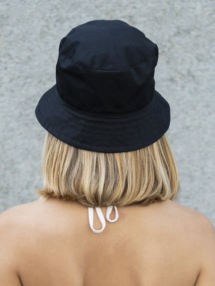 Жіноча Базова Однотонна Чорна Літня Панама Without Basic | Зображення 2