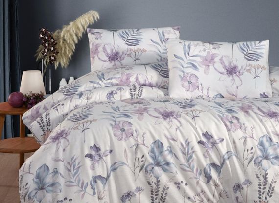 Постільна білизна First Choice Homesko Ranforce 160 х 220 см Amaris Lilac