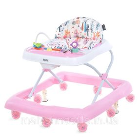 Ходунки детские FUN ME 1184 Pink, световые и звуковые эффекты