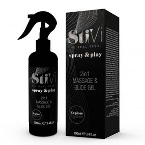Лубрикант и массажный гель HOT StiVi Spray&Play 2в1, 100 мл sexstyle