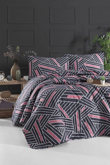 Покривало Enlora Home 10167 Туреччина 240*225 см  Бавовна Антрацит