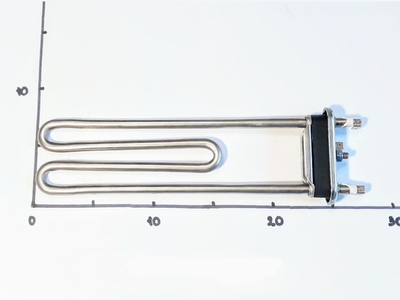 Тэн 1950W L-243 для стиральной машины Whirlpool с отверстием под термодатчик (Kawai Китай) | Зображення 1