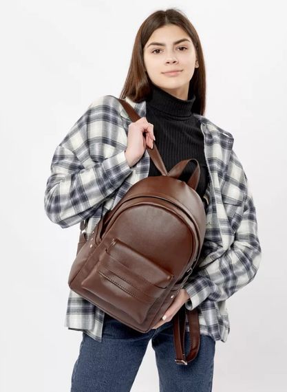 Жіночий рюкзак Sambag Dali BKH шоколадний 35 х 25 х 12 см (15351020)