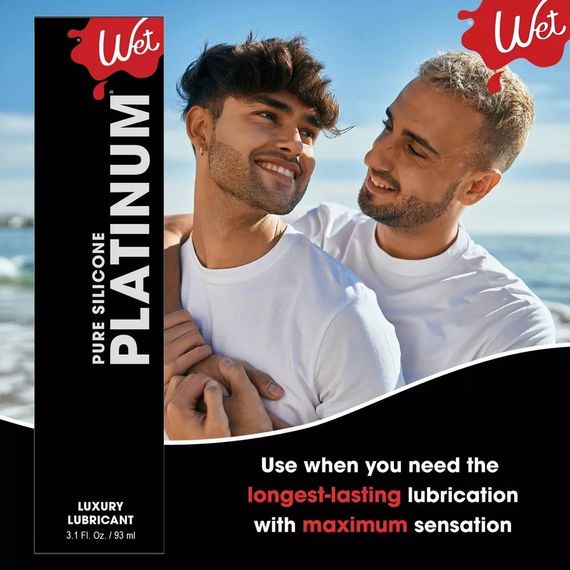 Лубрикант на силіконовій основі WET PLATINUM, 236 мл Sex Aura | Зображення 8