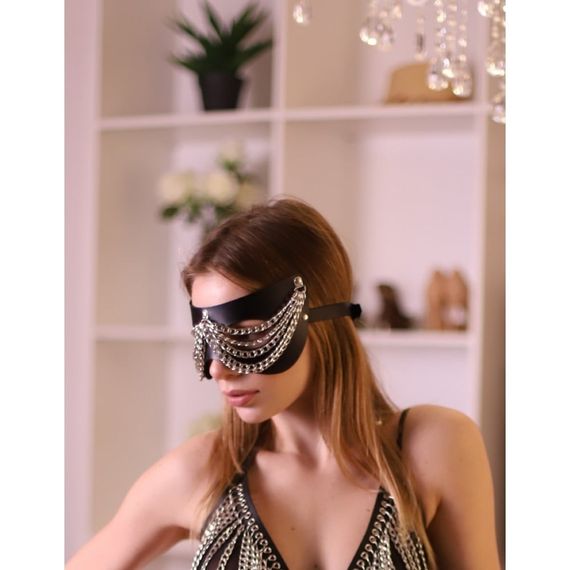 Маска з ланцюгами Candy Hero MCN1 екошкіра | Зображення 2