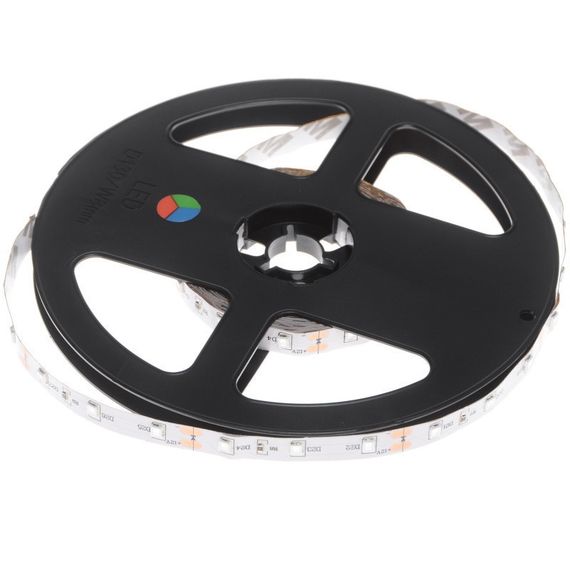 Цветная LED лента негерметичная 12V 3.6W 12V 2835 RGB PCB IP20 1m (BY-030/60) | Зображення 6