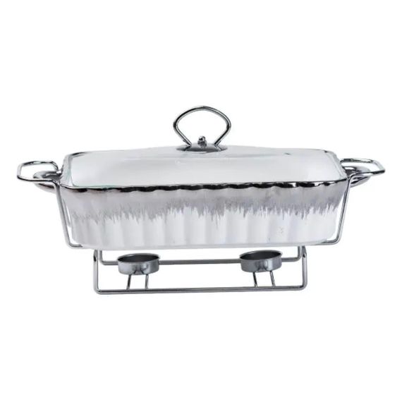 Марміт 1,5 л прямокутний порцелянаовий марміт з підігрівом HP1020