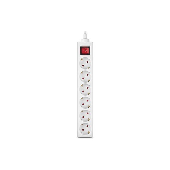 Мережевий фільтр живлення REAL-EL RS-6 Protect M 3m, white (EL122300033) | Зображення 1
