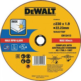 Коло відрізне 230х1.9х22.23 мм DeWALT DT43909