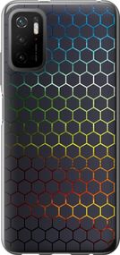 Чехол на Xiaomi Redmi Note 10 5G Переливающиеся соты "498u-2556-17620"