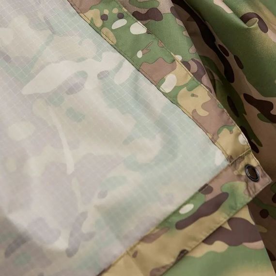 Дождевик пончо мужской камуфляж камуфляж, Тактический военный дождевик камуфляжный LE-80 | Зображення 6