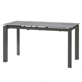 Стол обеденный Concepto BRIGHT GREY MARBLE керамика 102-142 см