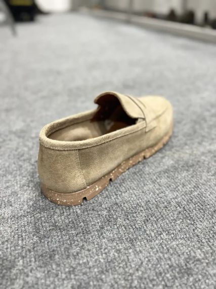 Замшеві чоловічі лофери Luciano Bellini Бежевий розмір 42 | Зображення 3