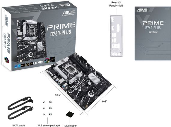 Материнcька плата ASUS PRIME B760-PLUS s1700 B760 4xDDR5 M.2 HDMI D-Sub DP ATX 90MB1EF0-M1EAY0 | Зображення 7