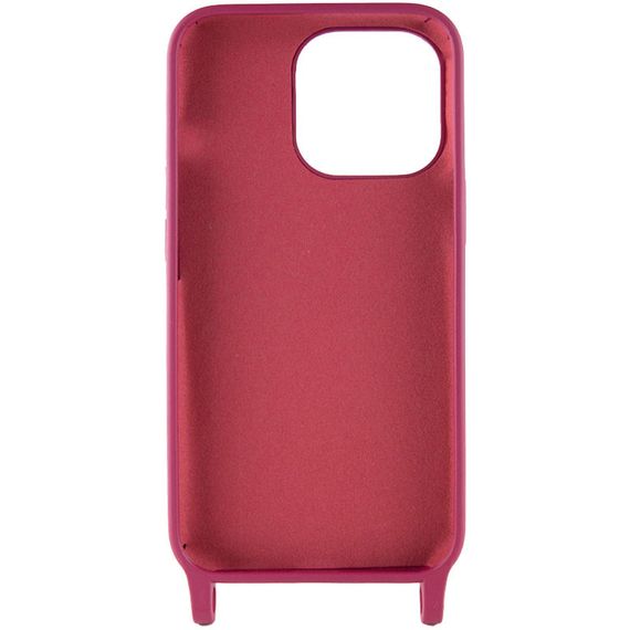Чехол TPU two straps California для Apple iPhone 13 Pro Max (6.7") Силикон, Красный / Rose Red | Зображення 2