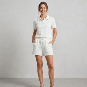 Костюм жіночий літній з котону Fashion 187 20564 M білий