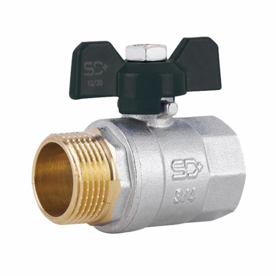 Кран кульовий Thermo Alliance Base 3/4" ВЗ для води (метелик) SD607W20