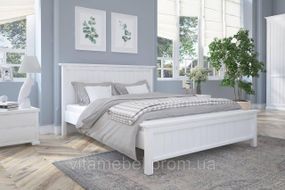 Двоспальне ліжко Mebigrand Вірджинія Білий (RAL9003) 160х200 см (DMBG-1607)