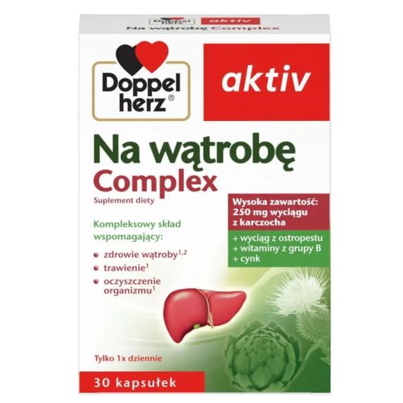 Комплекс "Doppelherz Артишок + екстракт Розторопші" для підтримки здоров'я печінки, 30 капсул