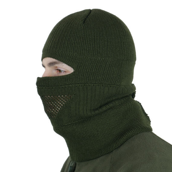 Шапка-балаклава вязаная хаки | Зображення 4